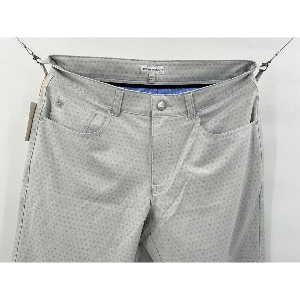 Peter Millar Gray Patterned Chinos - image 7